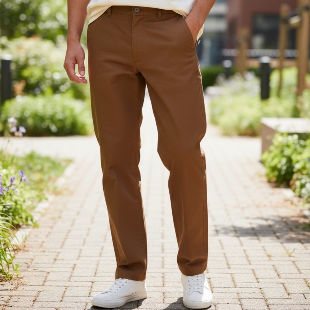 NWOT LLBEAN Cotton Duck Men's 36 Work Pants With Rubberized Panels Seat & Knees
